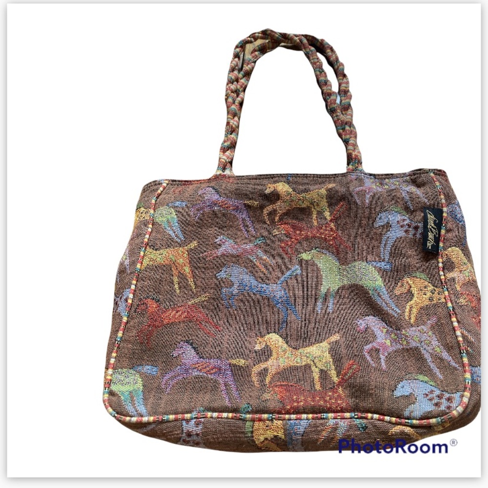 Laurel Burch iconic htf galloping horse purse